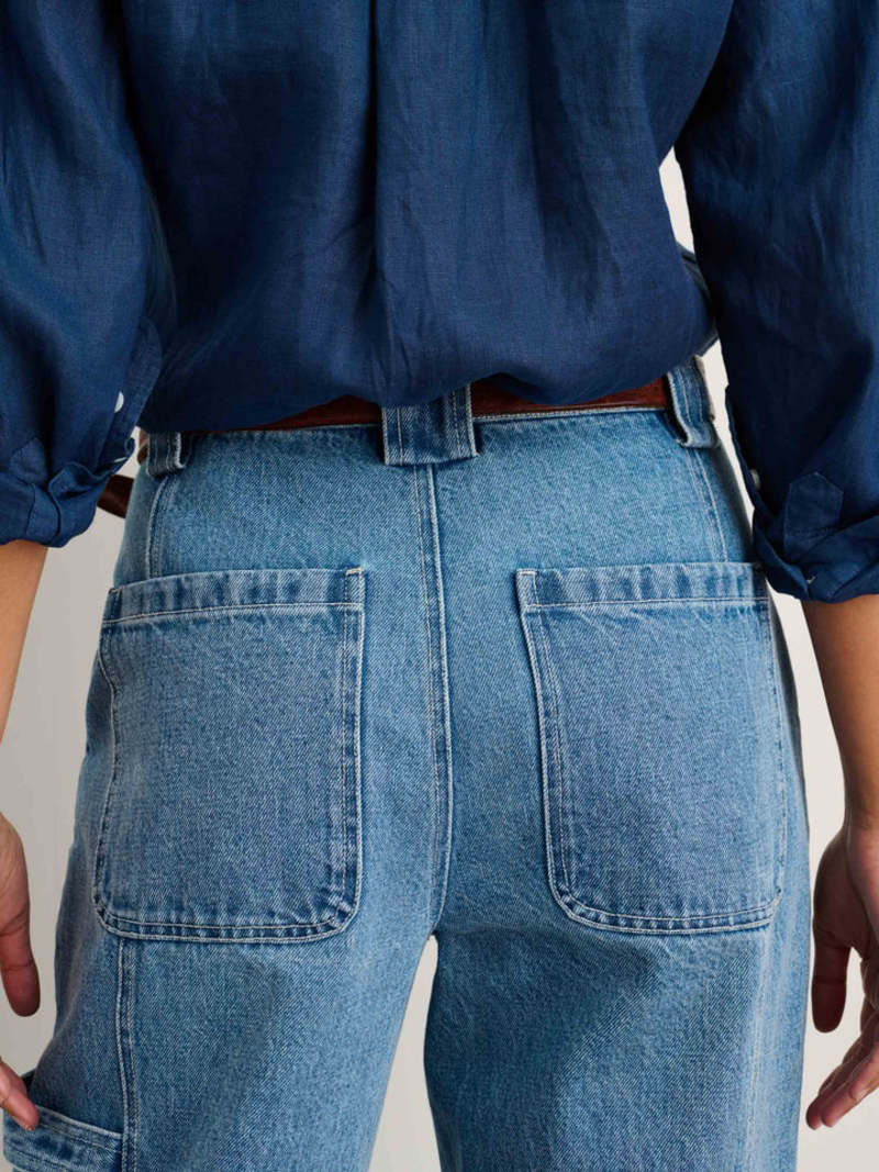 Alex Mill Phoebe Pant in Upcycled Denim - Vintage Wash