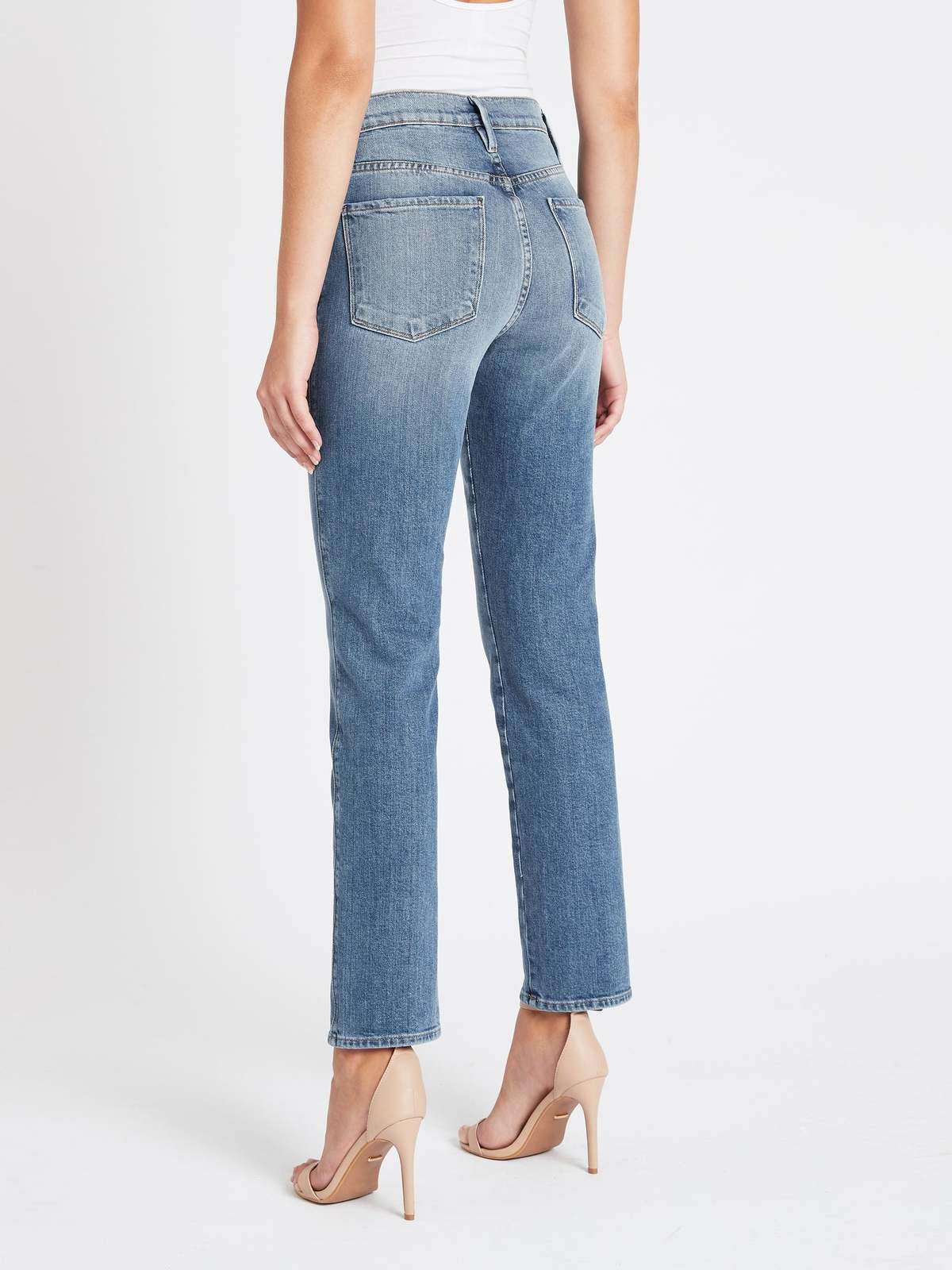 FRAME Denim Le Sylvie Slender Straight Jean Alamitos Garmentory