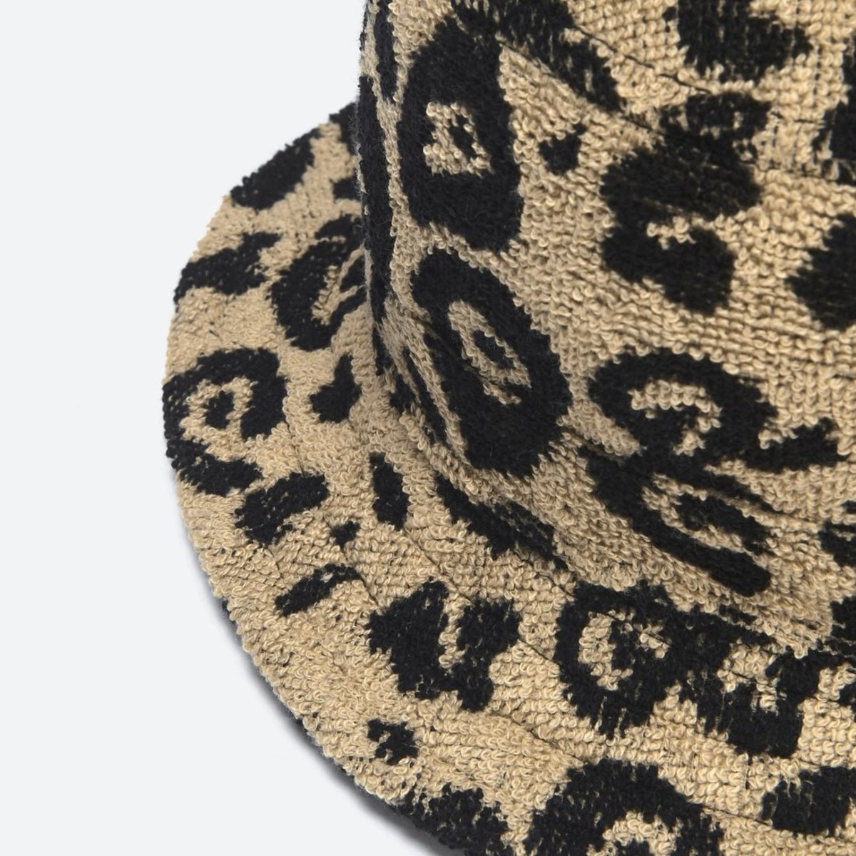 OAS Animal Print Bucket Hat - Black and Tan Leopard Print Bucket Hat, Unisex Bucket Hat, Summer Hat, Sun  main image 2