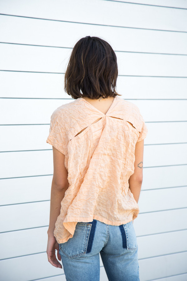 Atelier Delphine Celeste Top In Mango Garmentory Atelier Delphine Celeste Top In Mango Garmentory