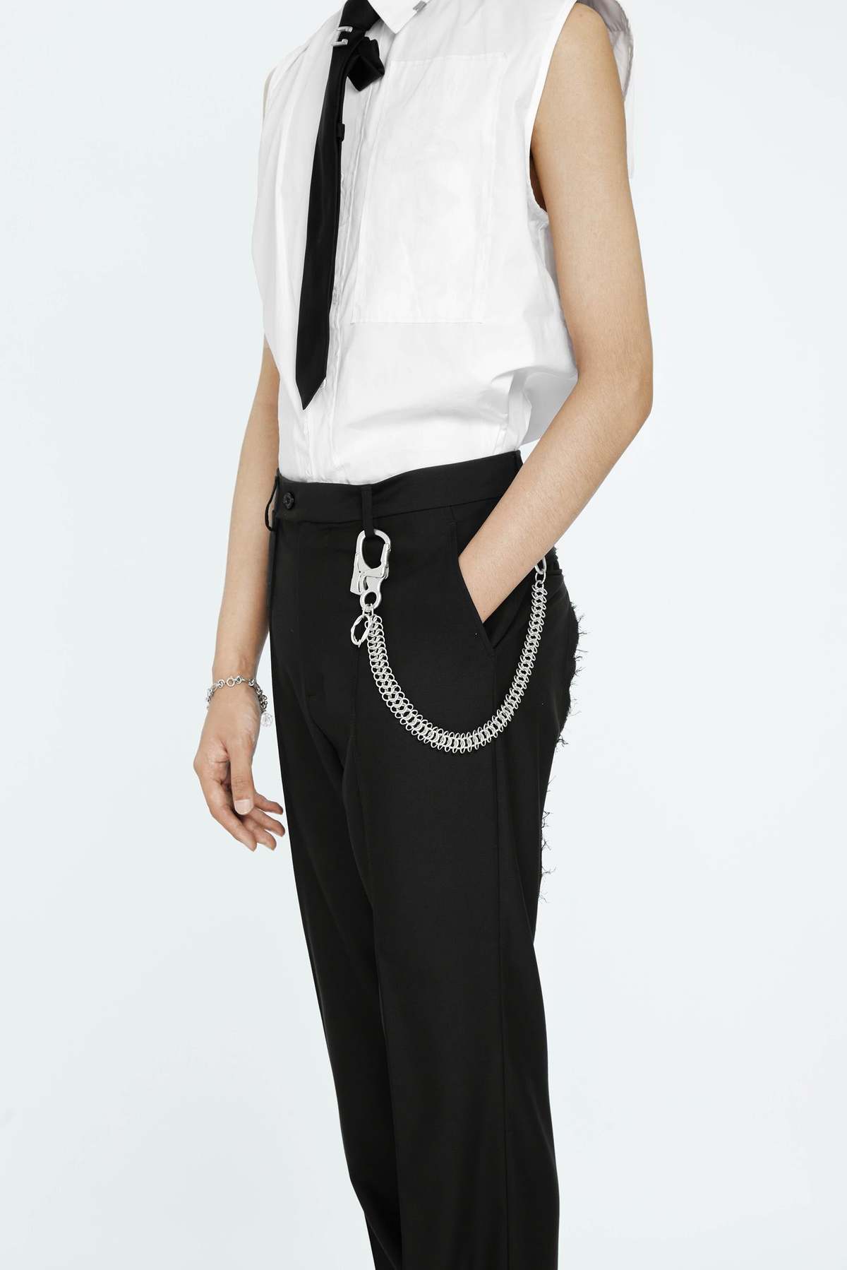C2H4 Metal Stripe Pants Chain | Garmentory