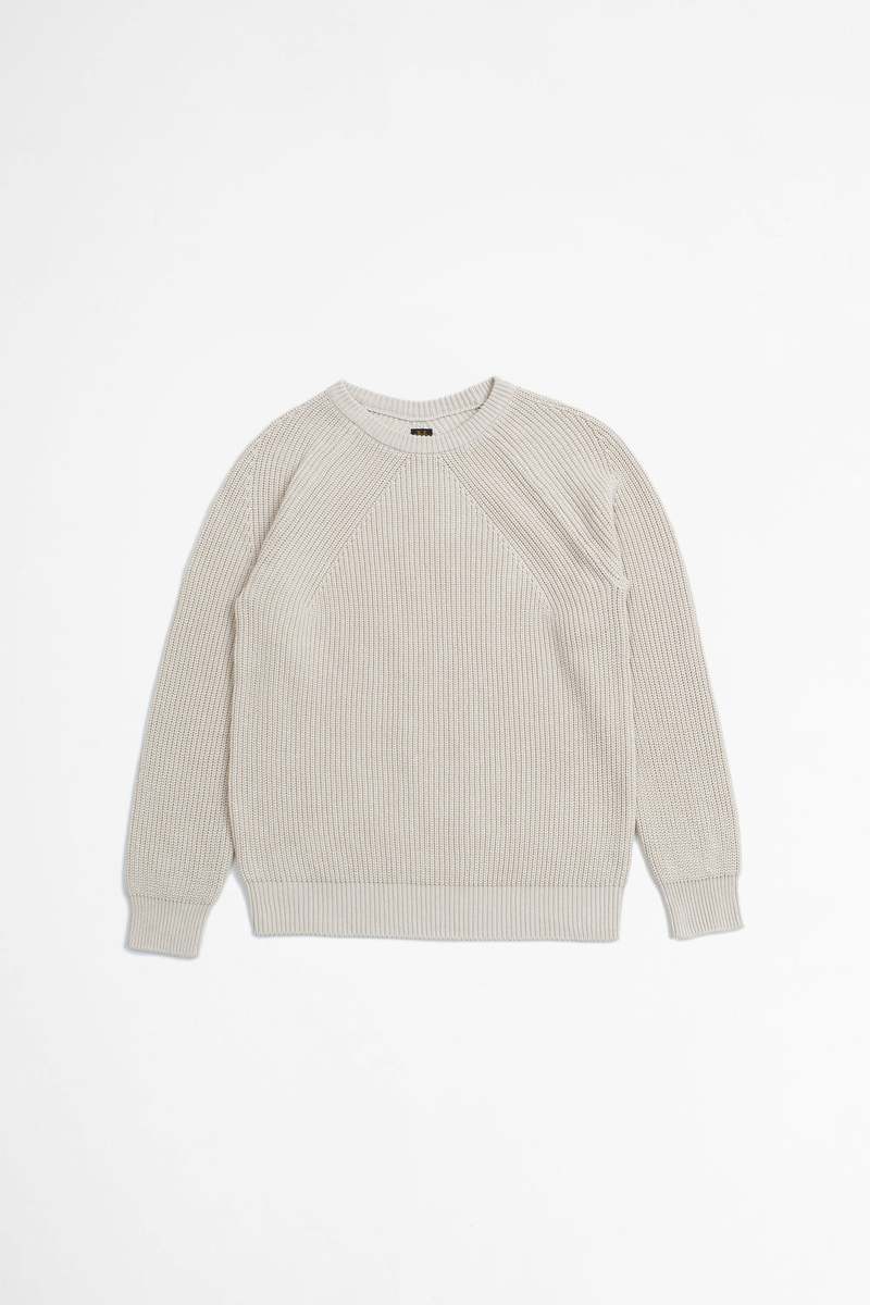 BATONER SIGNATURE CREW NECK サイズ4 アイボリー Batoner Signature Crew Neck Cotton Sweater - Ivory | Garmentory