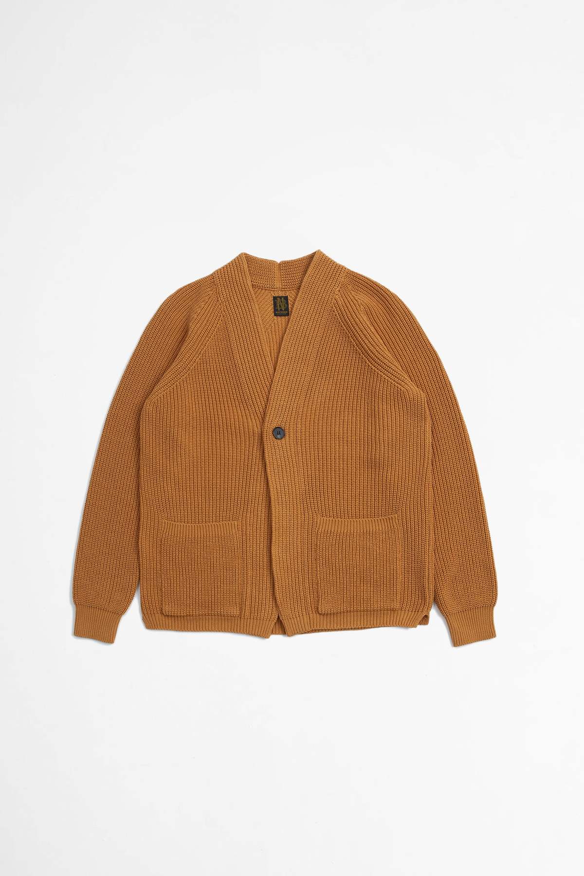 Batoner Signature Cotton Shawl Cardigan - Orange | Garmentory