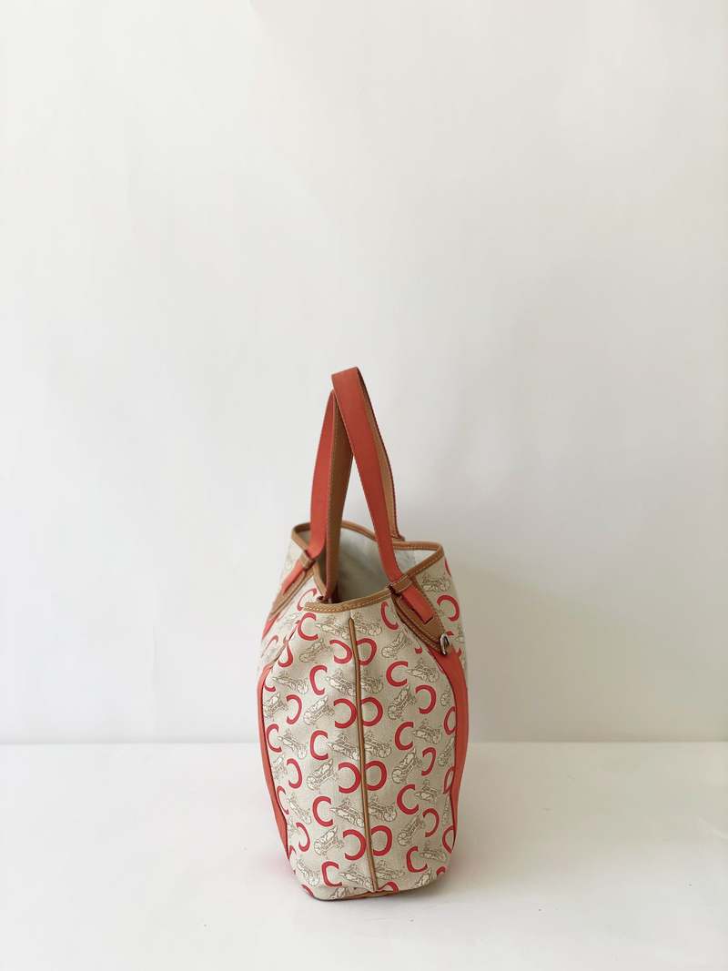 Celine Vintage Logo Tote Bag - Beige | Garmentory