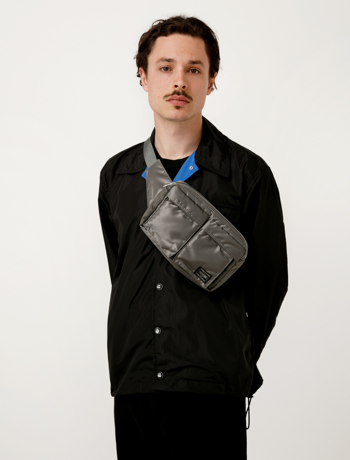 Porter Tanker Waist Bag - Silver Grey | Garmentory