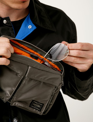 Porter Tanker Waist Bag - Silver Grey | Garmentory