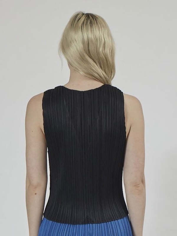 Pleats Please by Issey Miyake September Vest - Black | Garmentory
