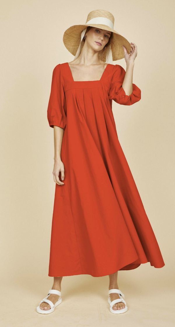 Hunter Bell Waverly Dress Red on Garmentory