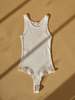 amo denim Long Rib Tank Body Suit - White - Thumbnail 6