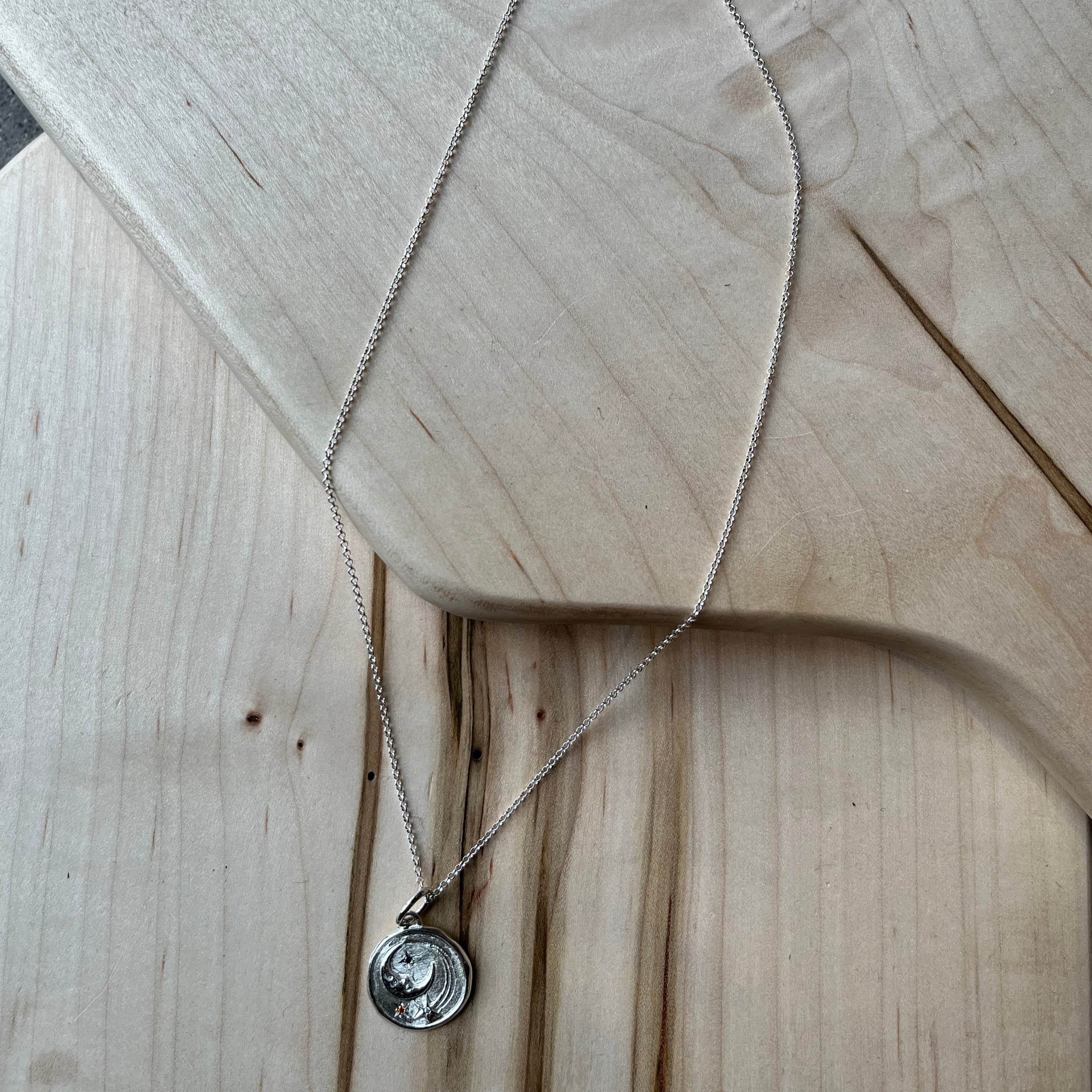 Hermina Athens Luna Thin Chain Silver Garmentory