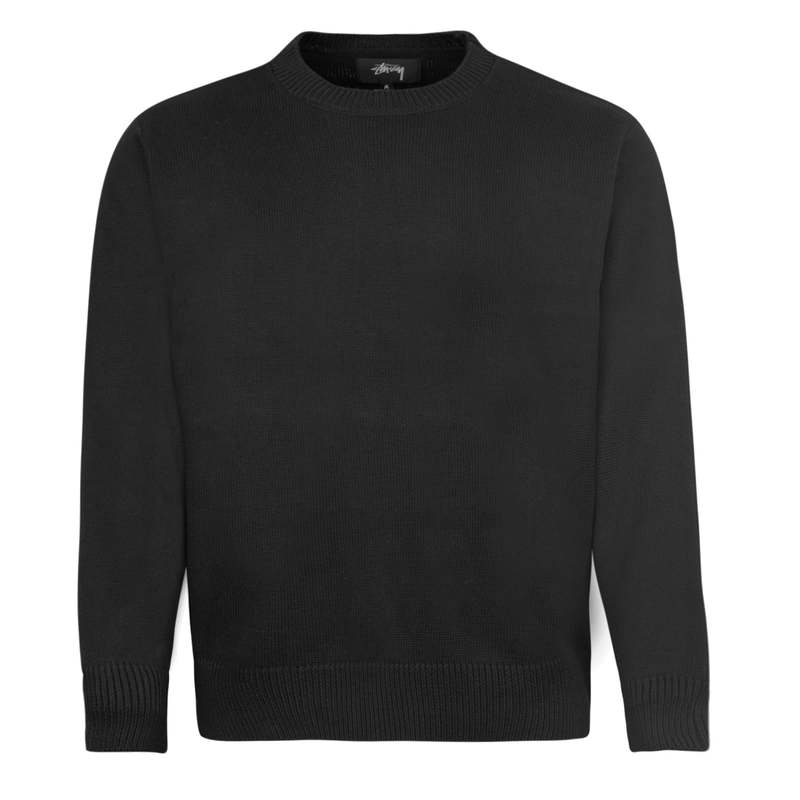 Stussy / Bent Crown Sweater / BLACK / L