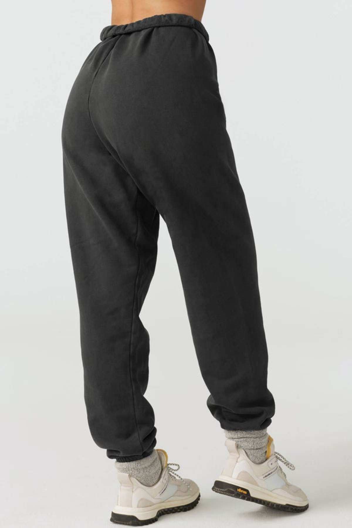 Joah Brown OVERSIZED JOGGER sweatpants - WASHED BLACK