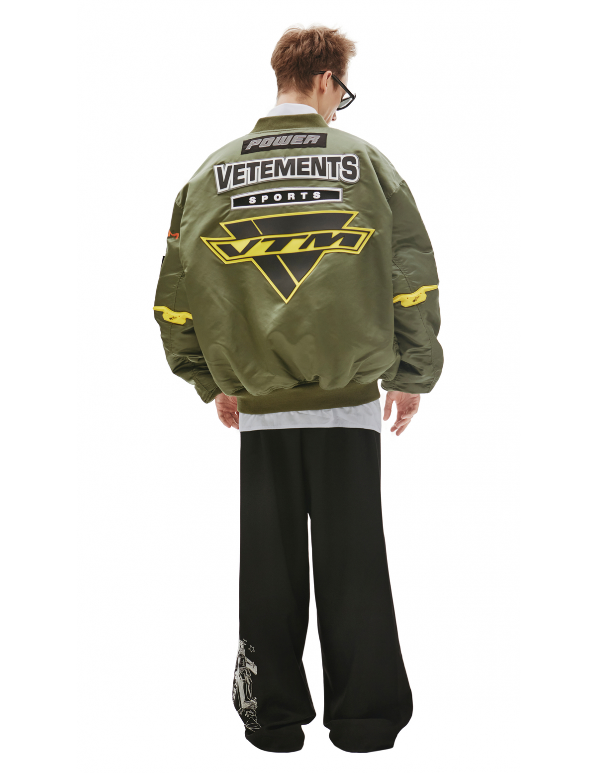 Vtm Racing Jacket Vetements x Alpha Industries Racing Logo Reversible Bomber Jacket ...
