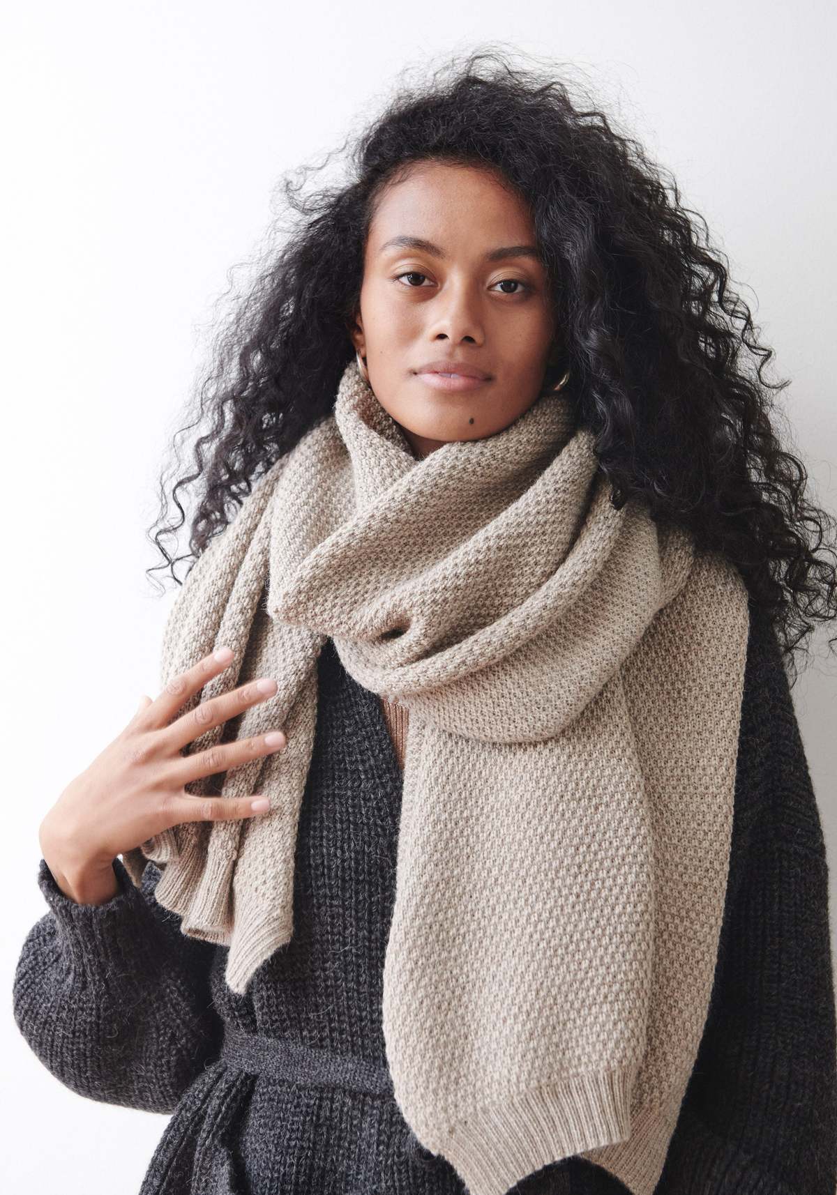 Sample Sale- Seed Stitch Scarf | Garmentory