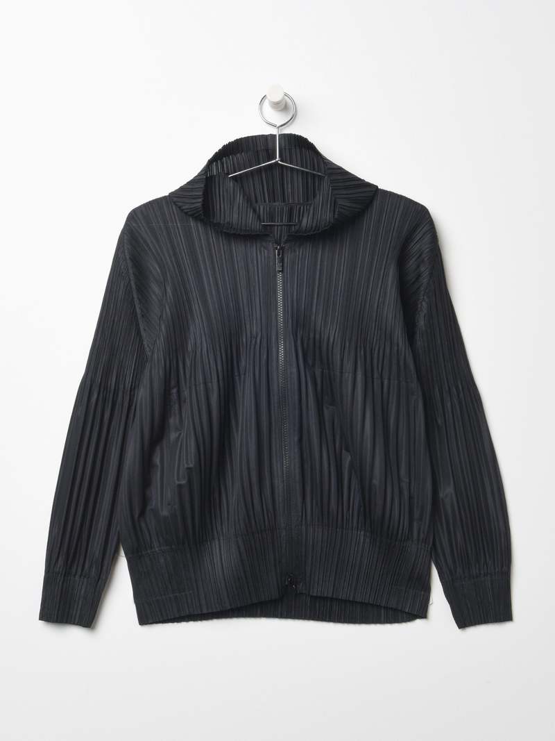 Pleats Please By Issey Miyake Fluffy Basics Blouson - Black