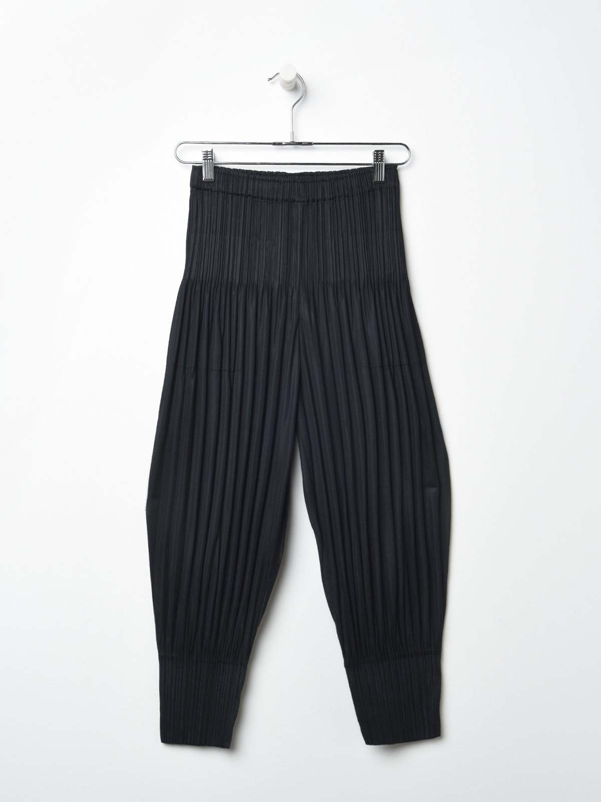 Pleats Please By Issey Miyake Fluffy Basics Pants - Black | Garmentory