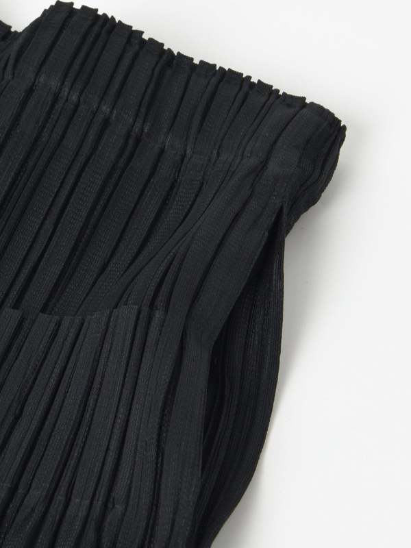 Pleats Please By Issey Miyake Fluffy Basics Pants - Black | Garmentory