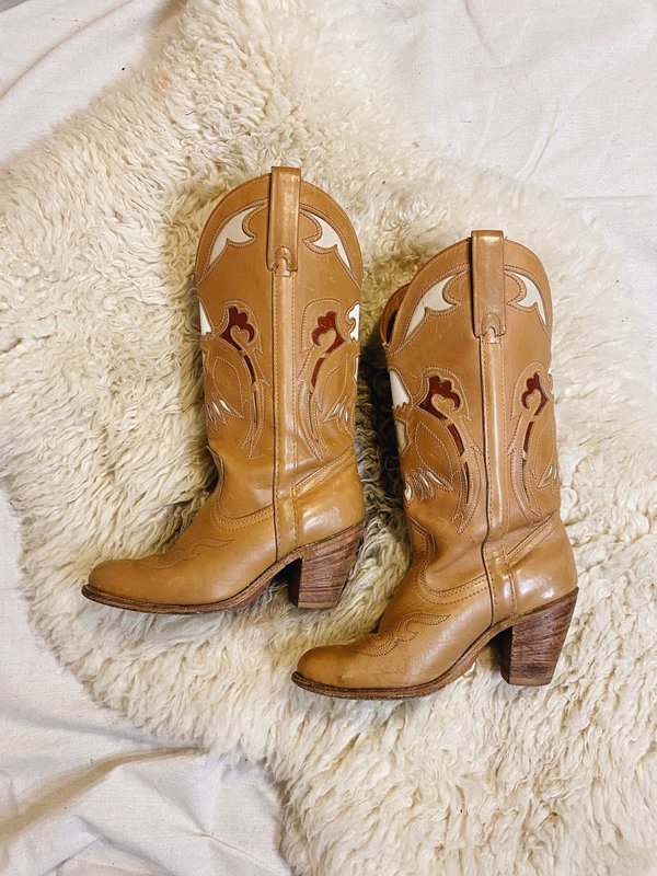 Vintage EAGLE COWBOY BOOTS - BROWN | Garmentory