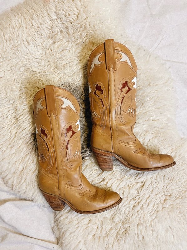 Vintage EAGLE COWBOY BOOTS - BROWN | Garmentory