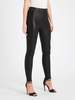 J Brand Macey High Rise Pull On Leather Leggings - Black - Thumbnail 2
