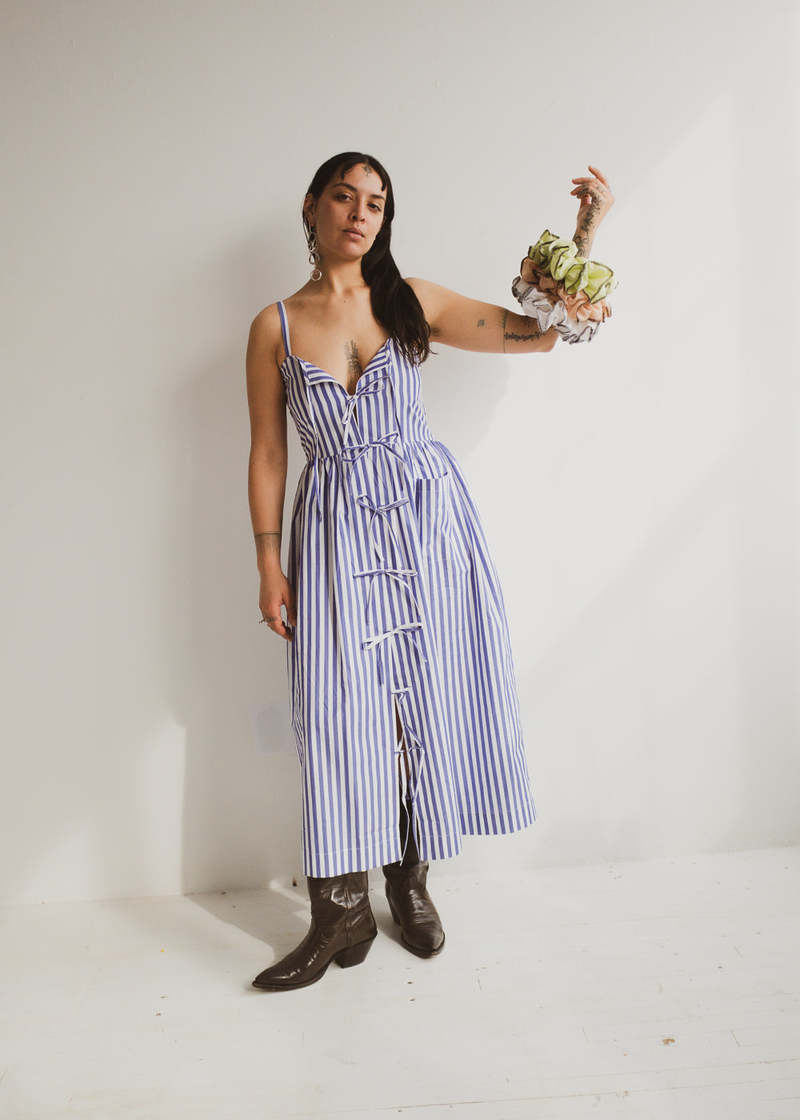 Ajaie Alaie Candor Dress - Shirting Stripes