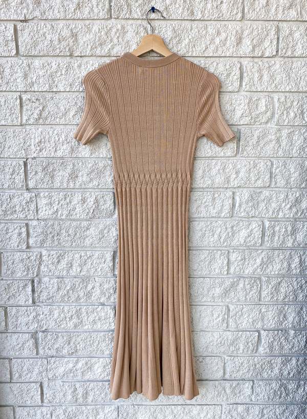 DANCER RIBBED KNIT MIDI DRESS | Garmentory