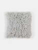Erica Tanov Luxe Pujpu Shag Pillow - Light Grey - Thumbnail 1