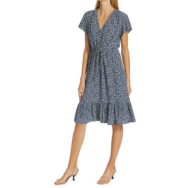 jacquin embroidered midi dress Savanna Jane Rust Embroidered Midi Dress With Tie Front Details