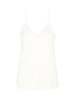 FRAME Denim Satin Lounge Tank - Off White - Thumbnail 1