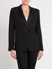 FRAME Denim Tux Satin Blazer - Noir - Thumbnail 1