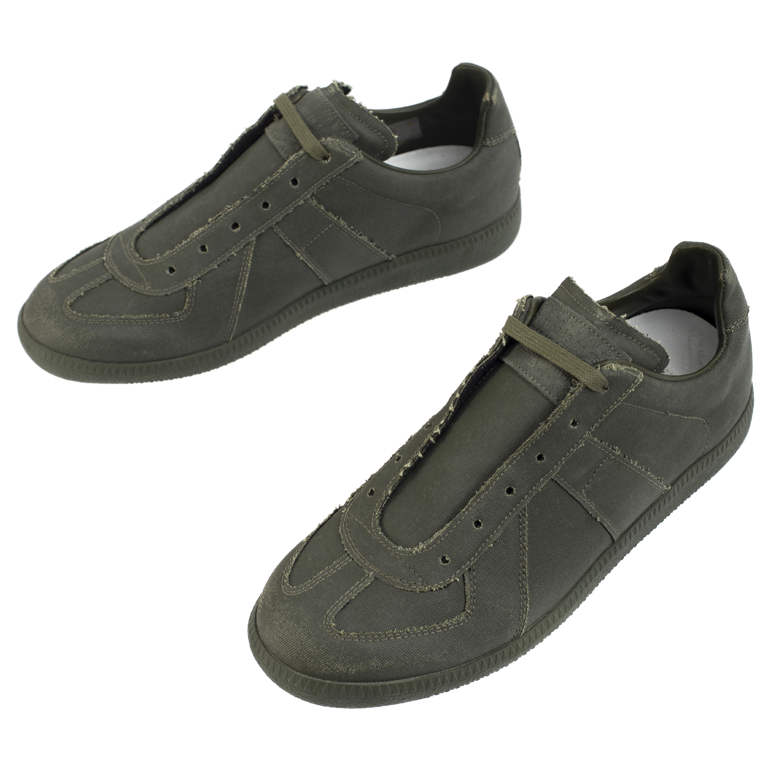 マルジェラ Replica Canvas Army Sneaker 43 Maison Margiela Replica Canvas Sneakers - Khaki | Garmentory