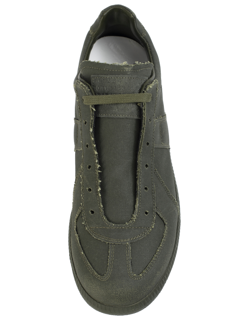 マルジェラ Replica Canvas Army Sneaker 43 Bulk German Army Trainer Gats Black Gum Gat Replica Low MM6