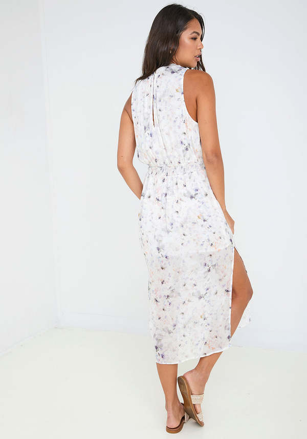 Bella Dahl Sleeveless Smocked Waist Midi Dress | Garmentory