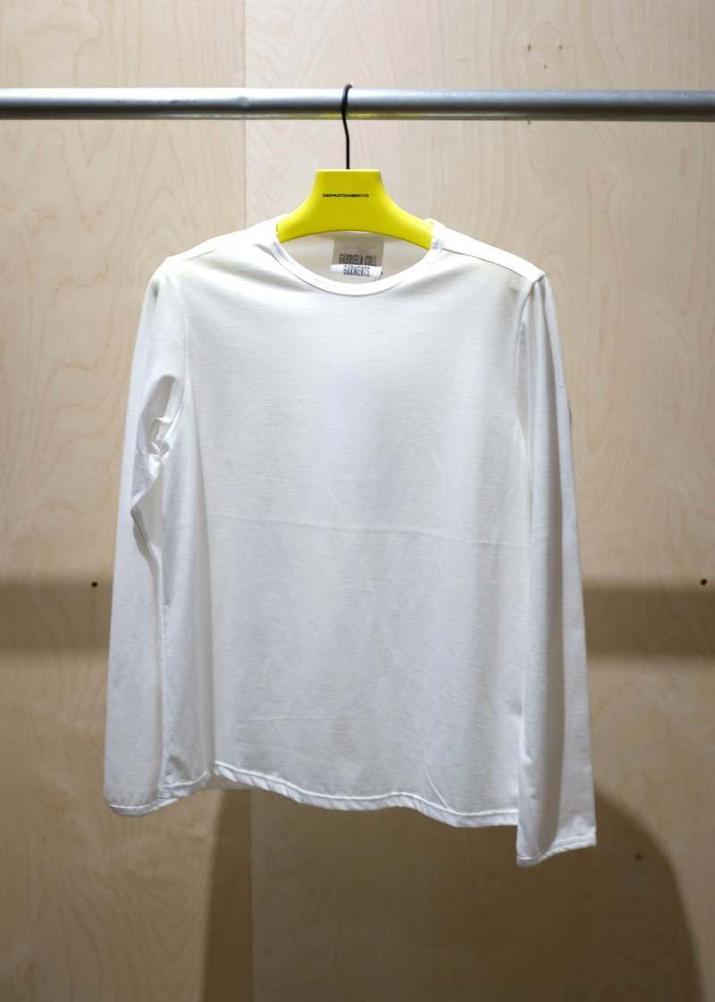 Gabriela Coll Garments Cotton Long Sleeve T-Shirt - White | Garmentory