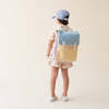 Kids Tinycottons Color Block Backpack - Blue - Thumbnail 1
