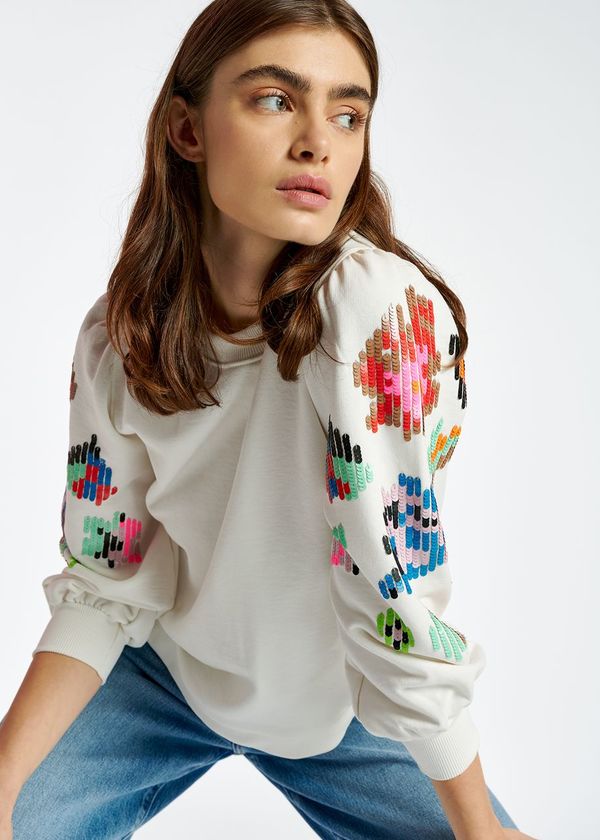 Elle Sequin Sweatshirt By Boden 