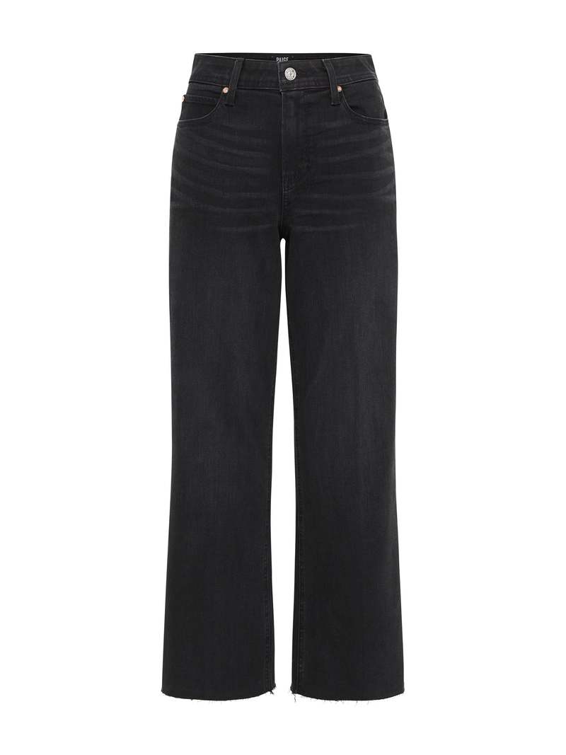 Paige Nellie Culotte Crossed Back Belt Loop pants - black
