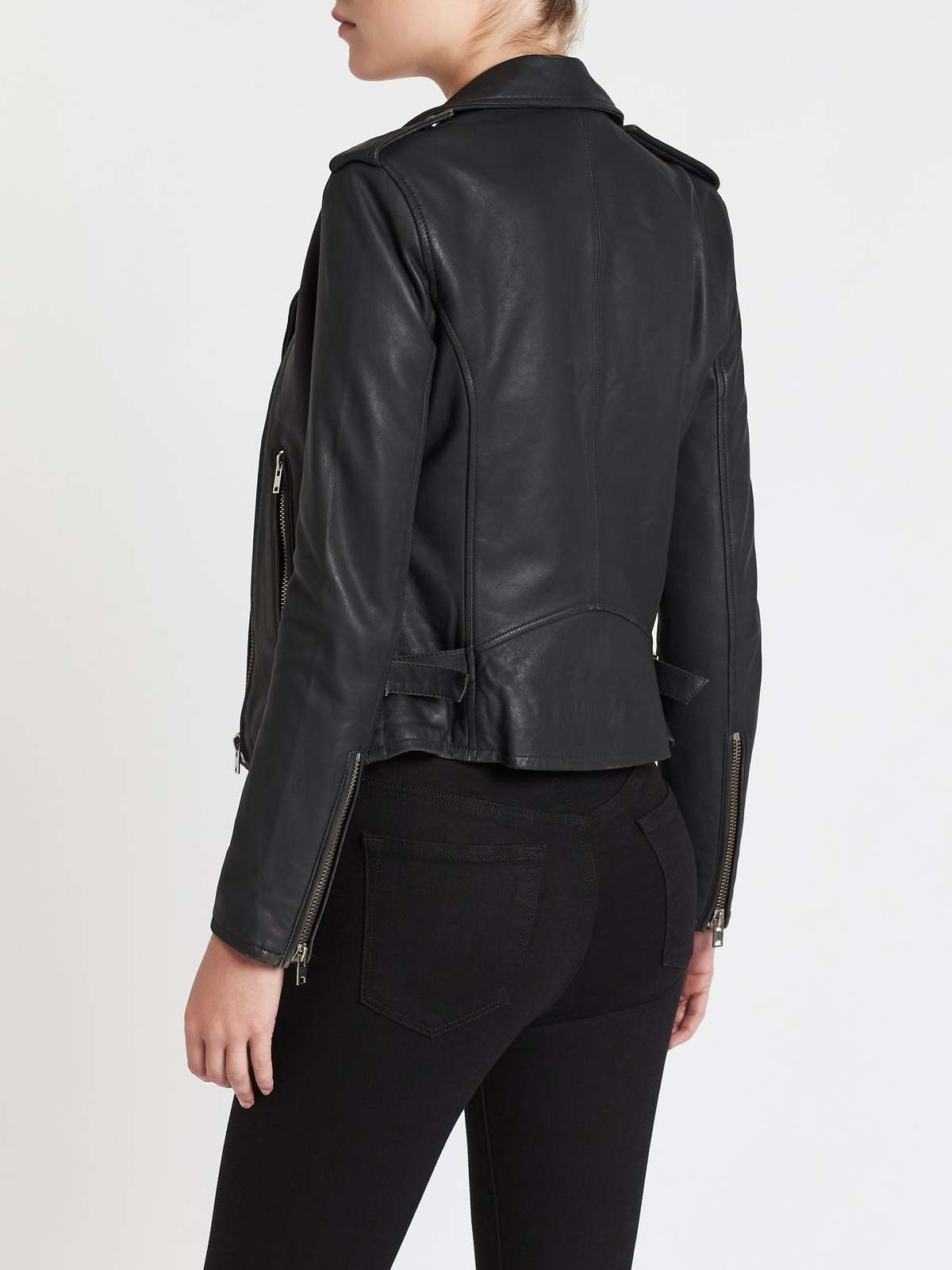 IRO Newhan Leather Jacket - black | Garmentory