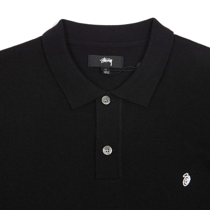 Classic S/S Polo Sweater 'Black' | Garmentory