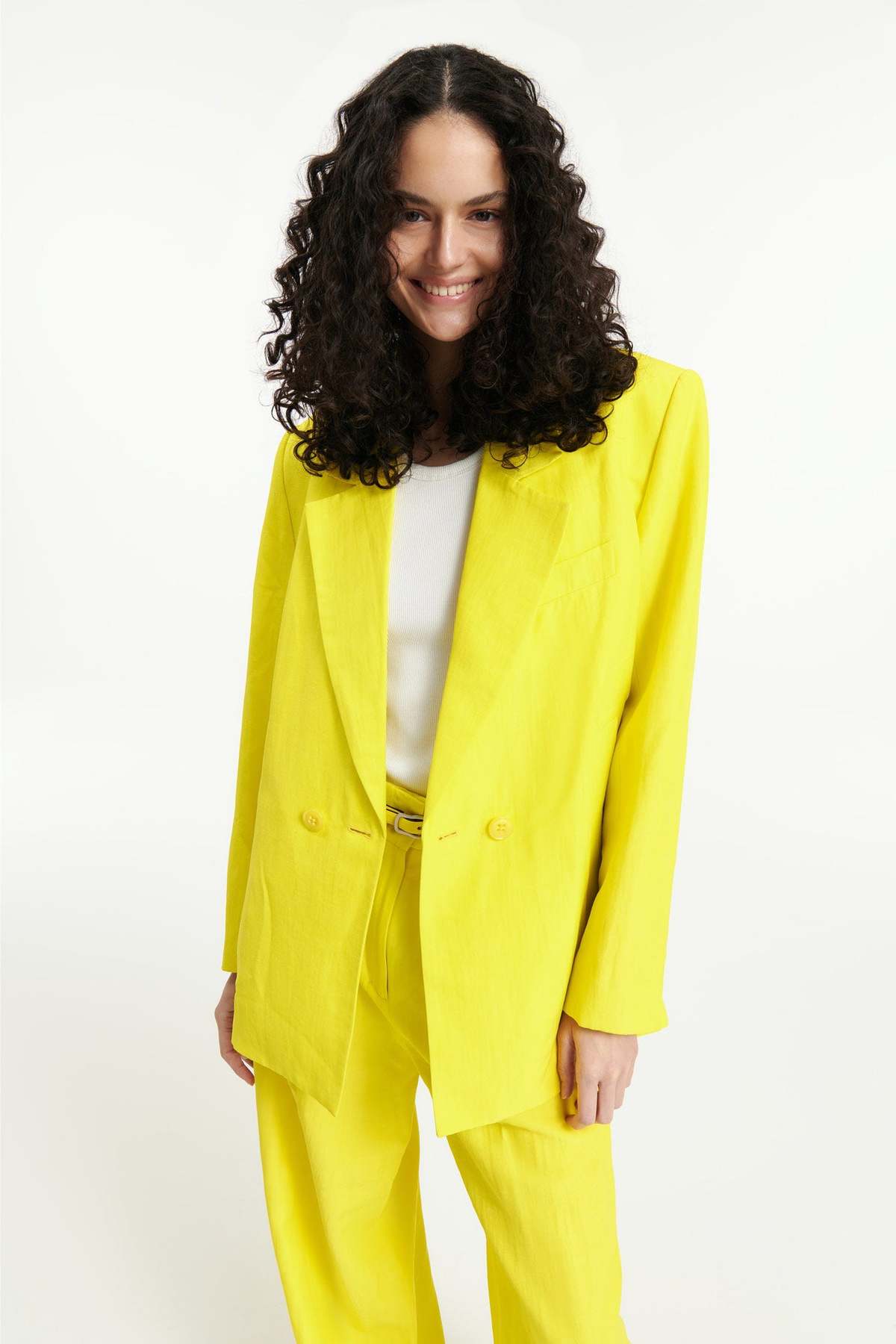 Dorothee Schumacher Summer Cruise Jacket Lemon Yellow Garmentory