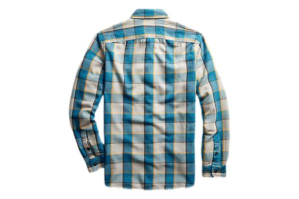RRL Plaid Twill Workshirt - Blue/Grey | Garmentory
