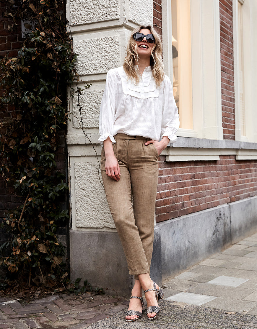 Pants Outfit Ideas Beige Corduroy Pants Womens Hip Hop Streetwear