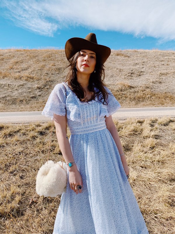 HILL COUNTRY GUNNE SAX DRESS - blue | Garmentory
