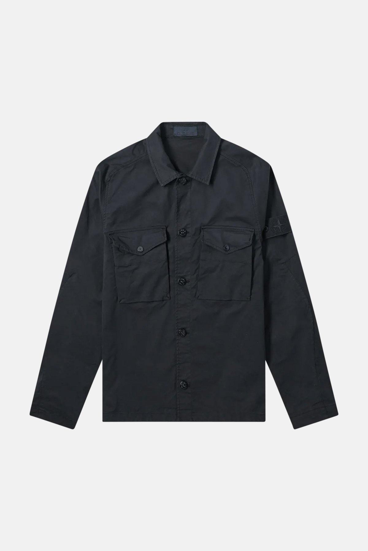 Stone Island Ghost Piece Overshirt Outerwear - Navy Blue | Garmentory