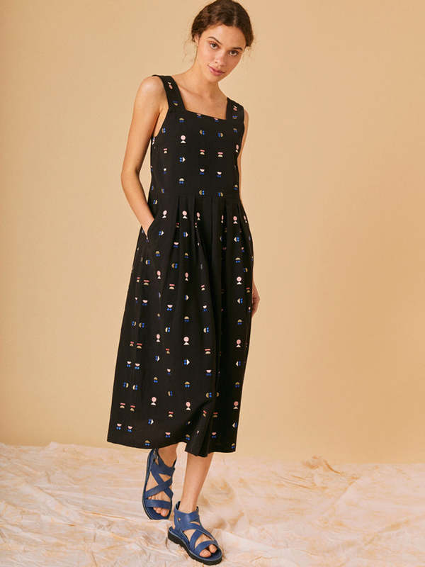Sideline Adele Dress - Black Embroidered | Garmentory Sideline Adele Dress - Black Embroidered | Garmentory