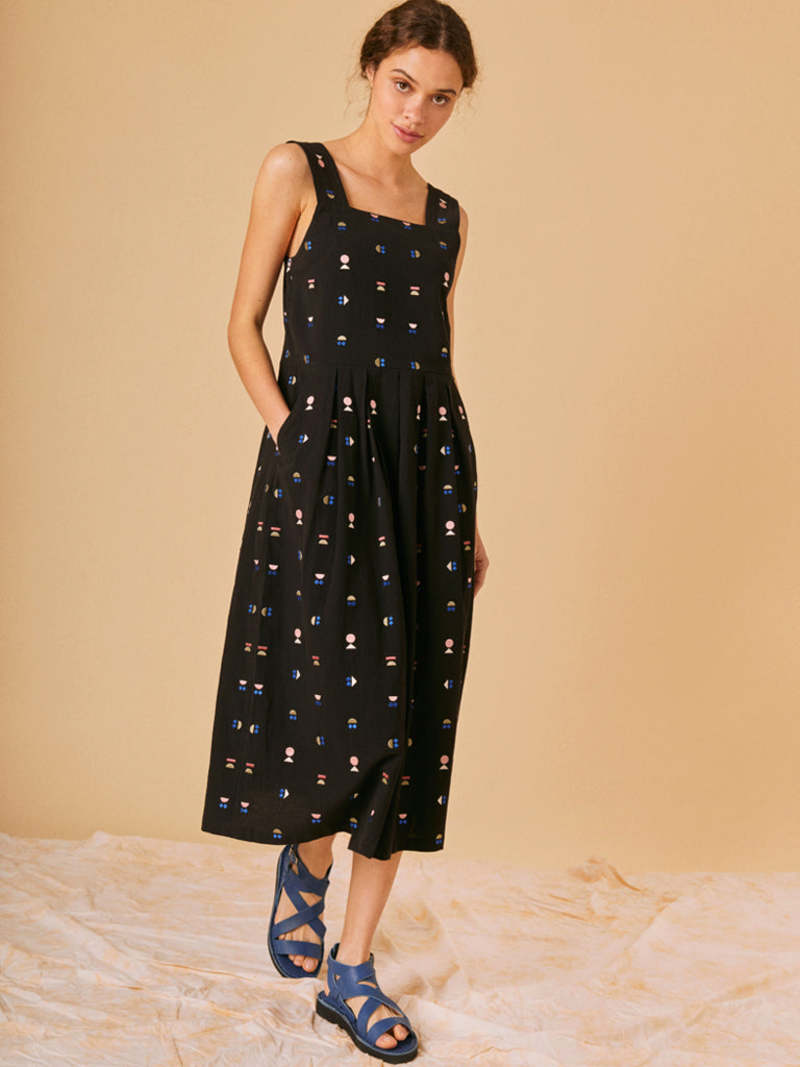 Sideline Adele Dress - Black Embroidered | Garmentory Sideline Adele Dress - Black Embroidered | Garmentory