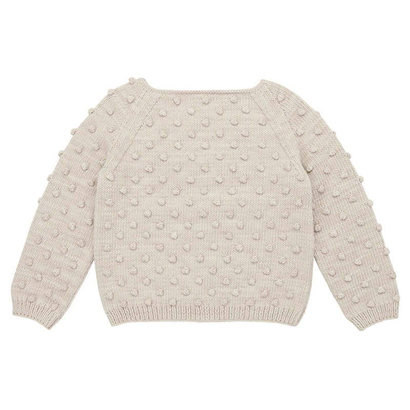 Kids Misha & Puff Summer Popcorn Sweater - Moon | Garmentory