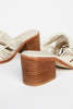 "INTENTIONALLY __________." Blank Calista Mule - Cream - Thumbnail 3