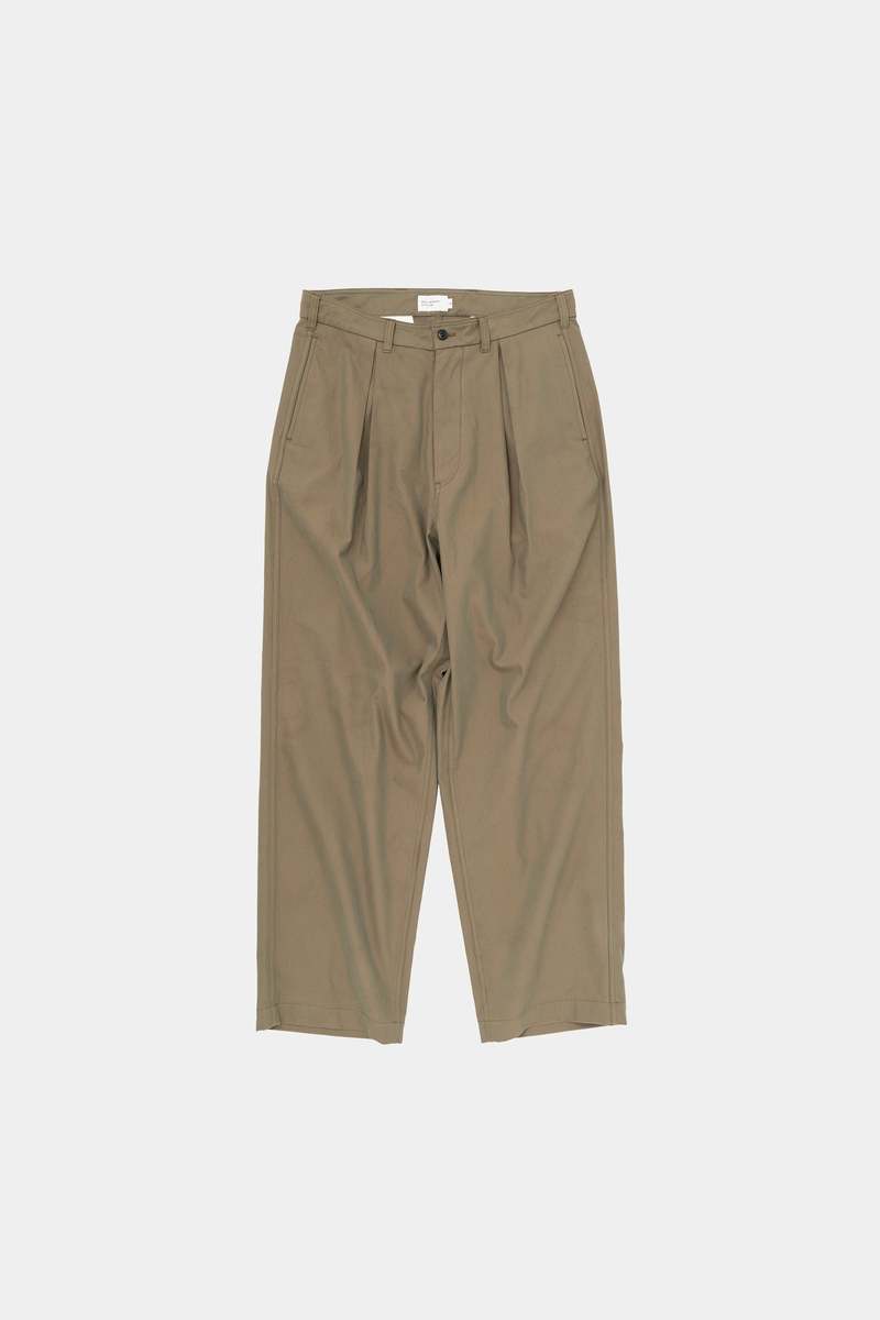 Inverted Box Pleat Pants Olive | Garmentory
