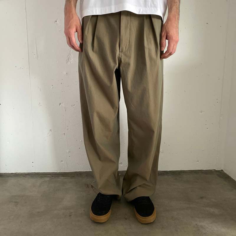 パンツ soduk inverted pleats trousers soduk 20AW inverted pleats trousers スドーク